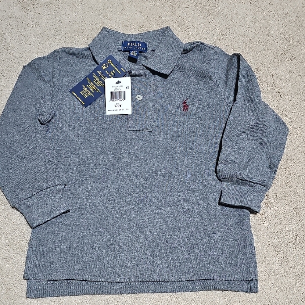 Polo Ralph Lauren Kids Gray Long Sleeve Shirt